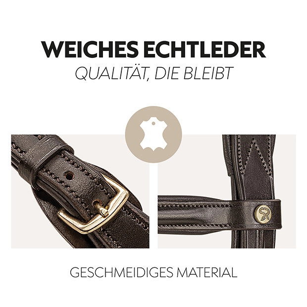 Hanoverian bridle "Hannover" with reins