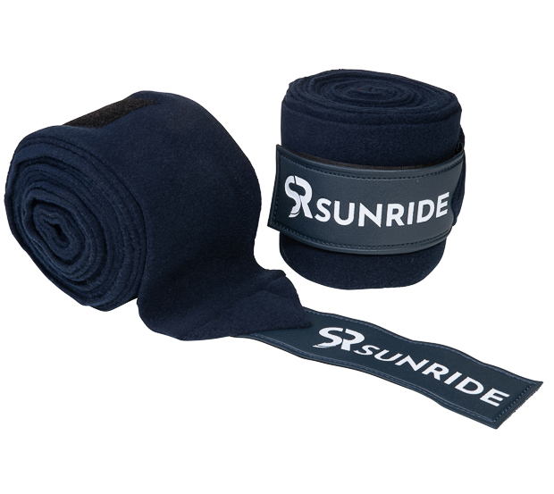set of blue fleece bandages wellington set of two blue fleece bandages with velcro closure from wellington line by sunride
