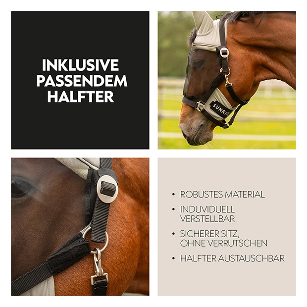 Fly mask with halter "Dubai" Fly mask with halter "Dubai"