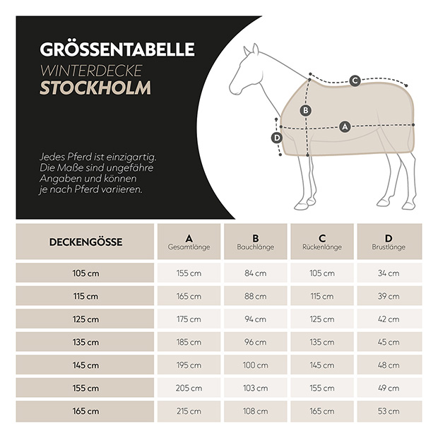 Winter blanket 100g "Stockholm" (1200D) Winter blanket 100g "Stockholm" (1200D)