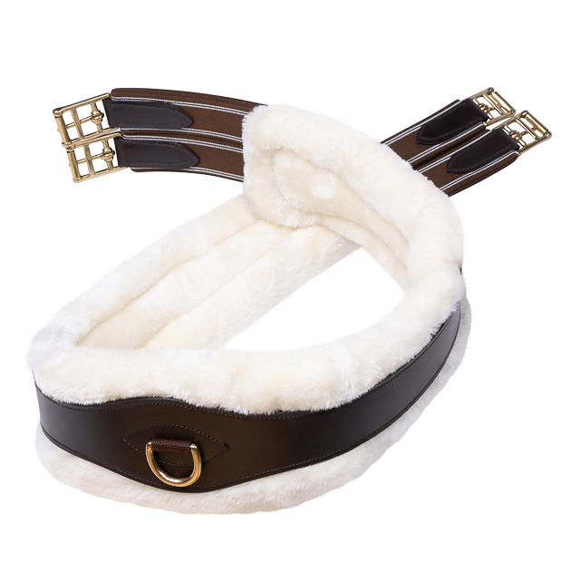 2in1 Leder Sattelgurt mit Fell "SohoFlex" 2in1 Leder Sattelgurt mit Fell "SohoFlex"