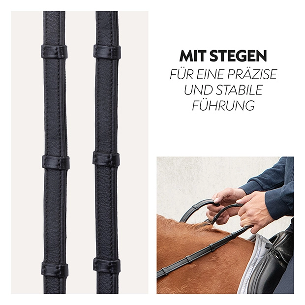 Safety rubber reins with magnet "NoPanic" Safety rubber reins with magnet "NoPanic"