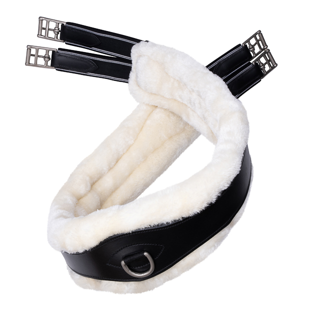 2-in-1 Leather Saddle Girth with Fur "SohoFlex" 2-in-1 Leather Saddle Girth with Fur "SohoFlex"