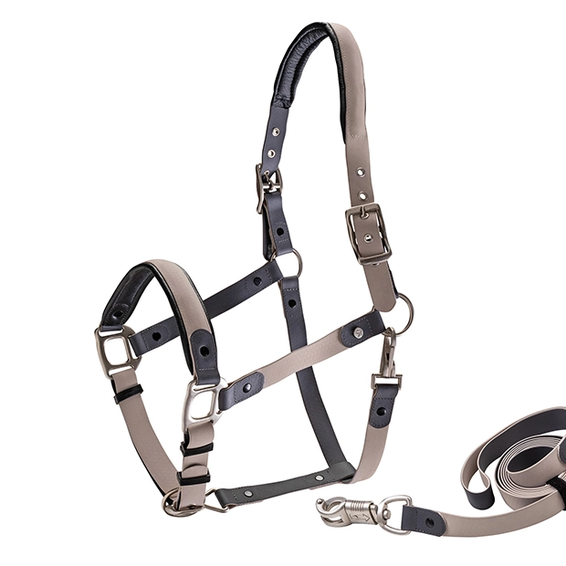Biothane halter with lead rope