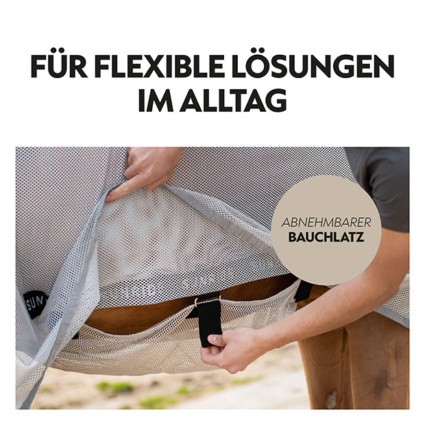 Fliegendecke mit Bauchlatz und abnehmbarem Halsteil "Dubai"