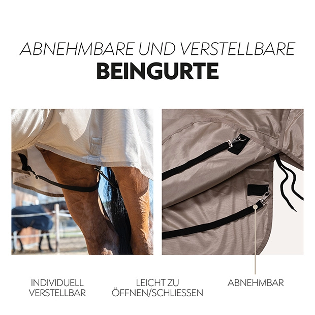 Fly sheet “Kuba” with integrated neck cover Fly sheet “Kuba” with integrated neck cover