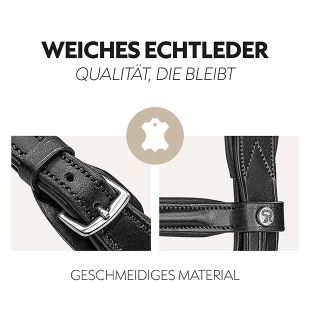 Hanoverian bridle "Hannover" with reins