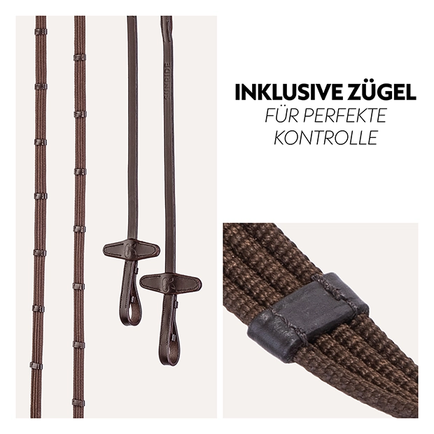 Swedish bridle "Oxford" with reins