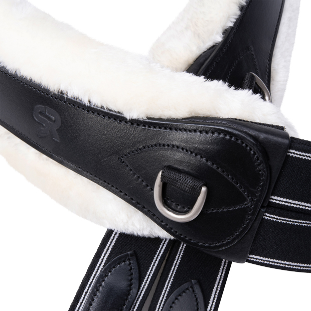 2-in-1 Leather Saddle Girth with Fur "SohoFlex" 2-in-1 Leather Saddle Girth with Fur "SohoFlex"