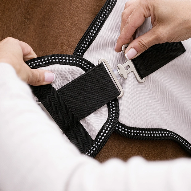 Nahaufnahme der Verschlüsse der Führanlagendecke Cornwell von Sunride