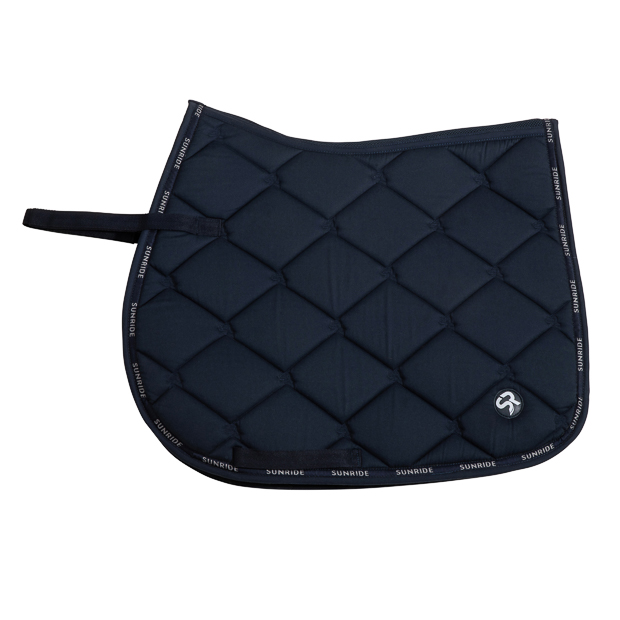 jumping saddle pad wellington line blue blue wellington line jumping saddle pad with breathable air mesh spine by sunride