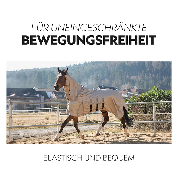 Fly sheet “Kuba” with integrated neck cover Fly sheet “Kuba” with integrated neck cover