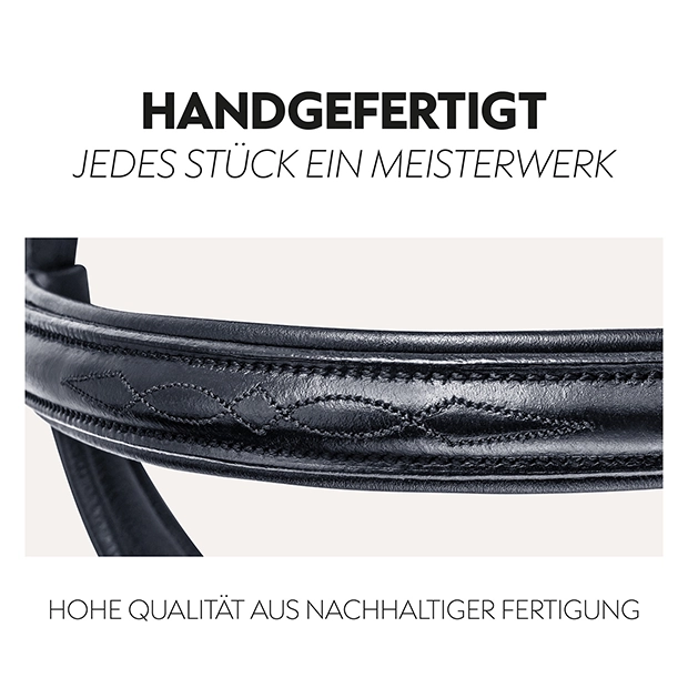 English combined bridle "York" with reins English combined bridle "York" with reins