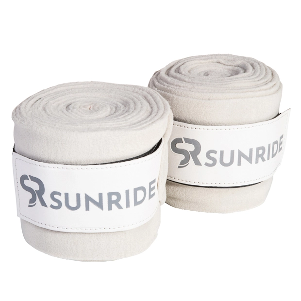 set of beige fleece bandages wellington set of two beige fleece bandages with velcro closure from wellington line by sunride