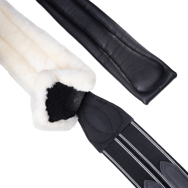 2-in-1 Leather Saddle Girth with Fur "SohoFlex" 2-in-1 Leather Saddle Girth with Fur "SohoFlex"