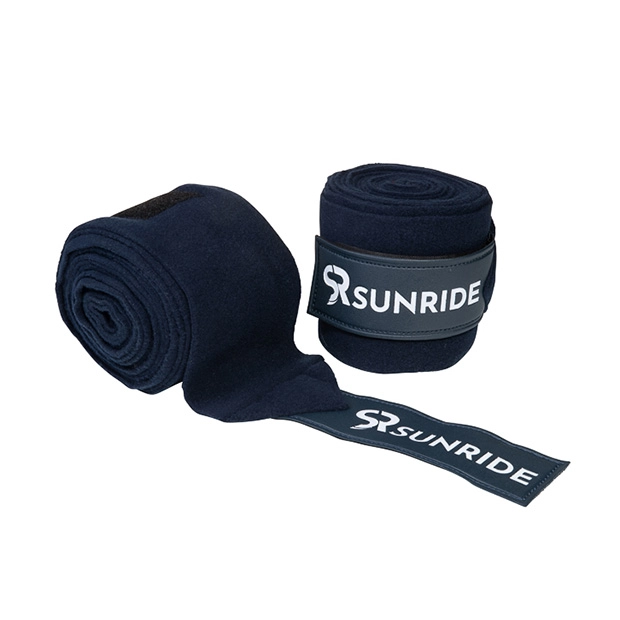 blaue fleece bandagen aus der wellington kollektion im set