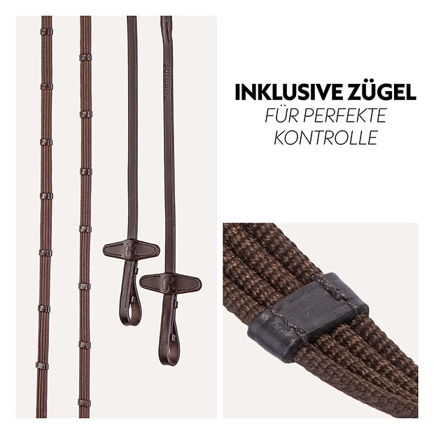 English combined bridle "London" with reins