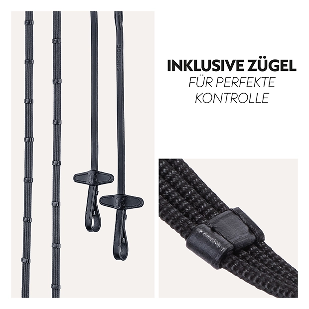 English combined bridle "York" with reins English combined bridle "York" with reins