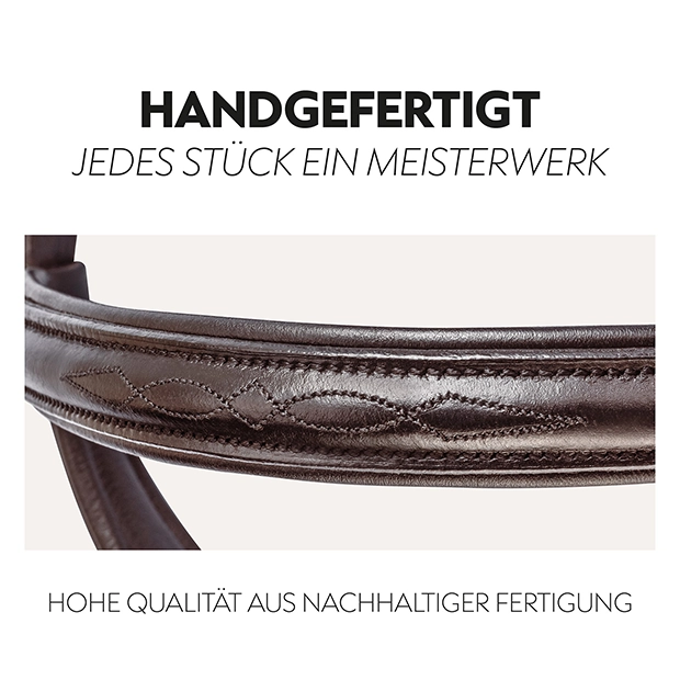 English combined bridle "York" with reins English combined bridle "York" with reins