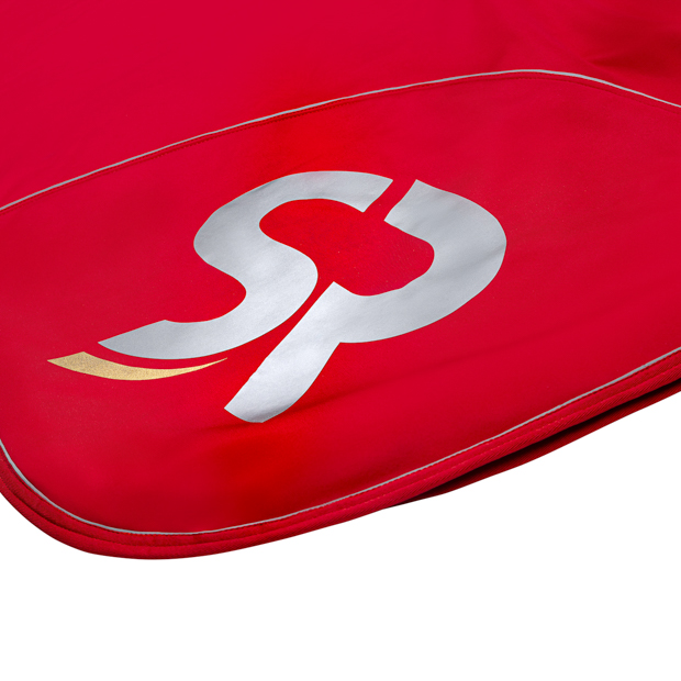 abschwitzdecke boston rot mit reflektierendem sr logo rote abschwitzdecke mit reflektierendem sr logo