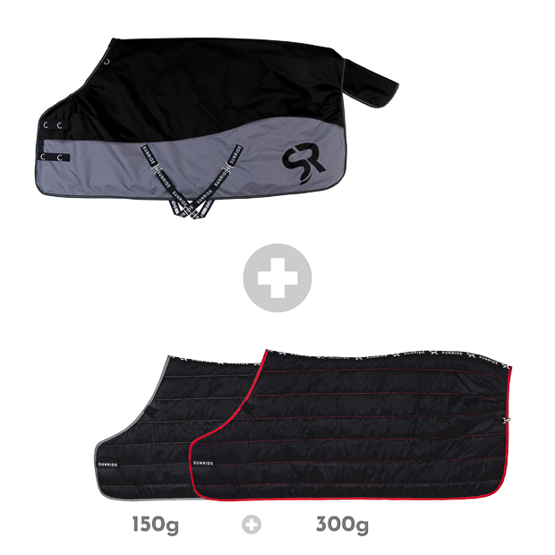Winterdecke 100g mit Unterdecken (150g + 300g) "Stockholm-System" Winterdecke 100g mit Unterdecken (150g + 300g) "Stockholm-System"