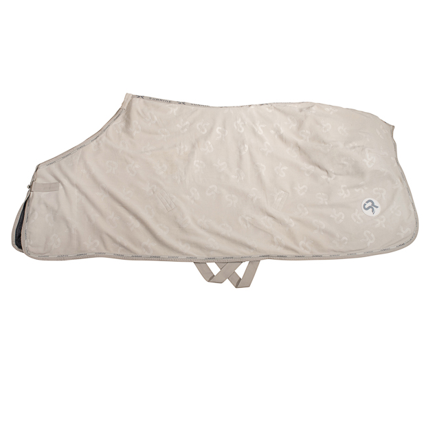 beige wellington abschwitzdecke aus fleece mit bauchgurten abschwitzdecke wellington fuer pferde in beige von sunride