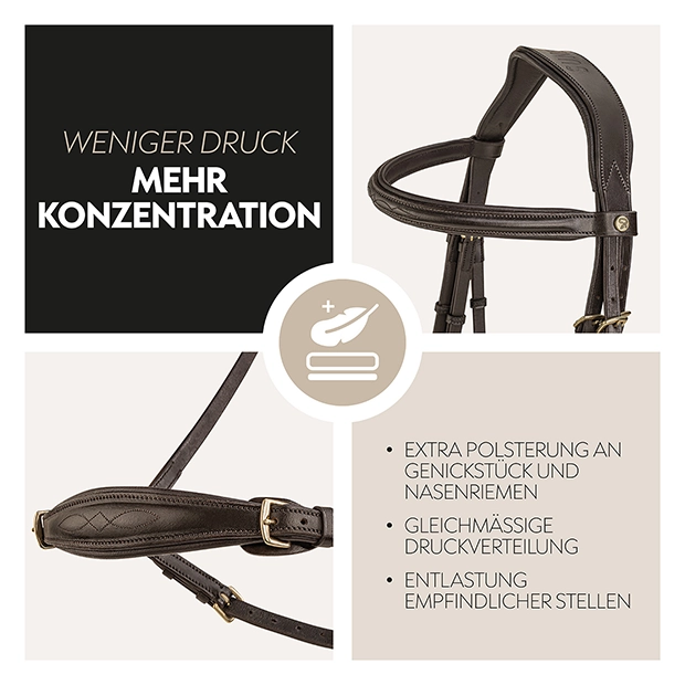 Hanoverian bridle "Hannover" with reins Hanoverian bridle "Hannover" with reins