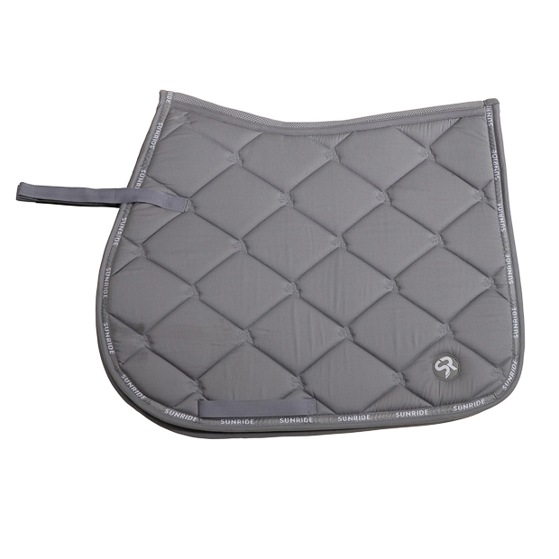 1 grey wellington line jumping saddle pad with breathable air mesh spine by sunride