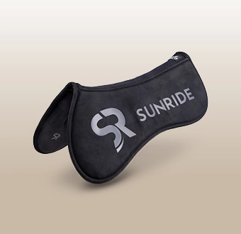 SUNRIDE saddle pad for horses – shock absorbing pad for pressure relief and back protection under the saddle