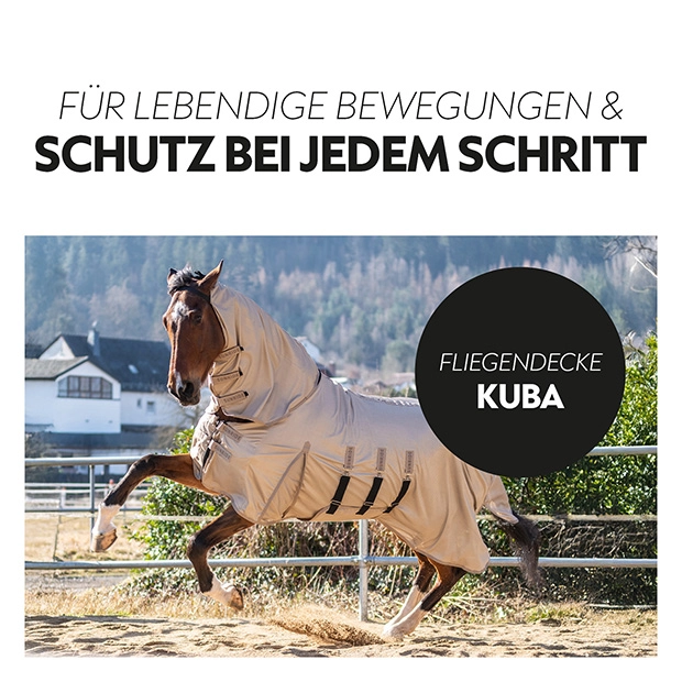 Fly sheet “Kuba” with integrated neck cover Fly sheet “Kuba” with integrated neck cover