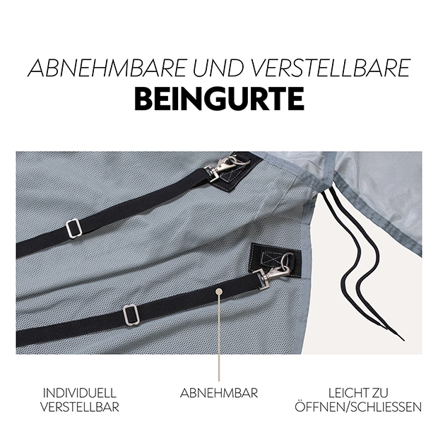 Beingurte einer Decke