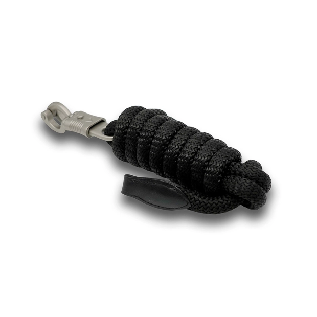 black lead rope with panic snap by sunride 