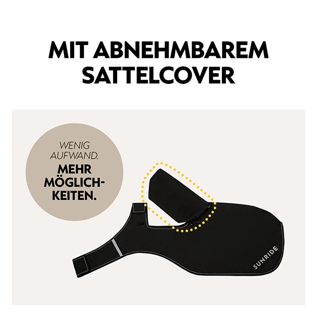 Ausreitdecke Derby für Pferde mit abnehmbarem Sattelcover für flexible Nutzung und einfachen Einsatz beim Reiten