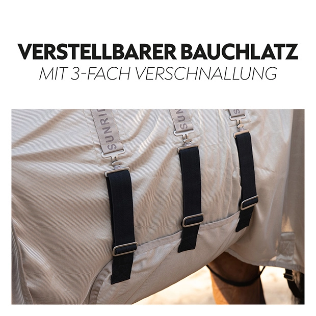 Fly sheet “Kuba” with integrated neck cover Fly sheet “Kuba” with integrated neck cover