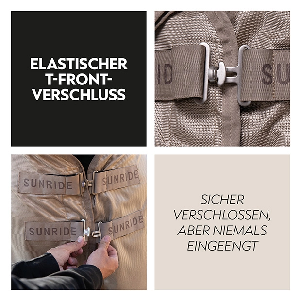 Fly sheet “Kuba” with integrated neck cover Fly sheet “Kuba” with integrated neck cover