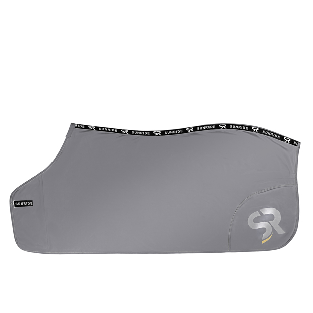 graue abschwitzdecke boston fuer pferde abschwitzdecke in grau fuer pferde von sunride