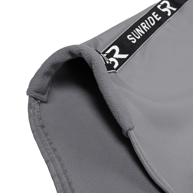 abschwitzdecke boston grau mit genickpolster graue abschwitzdecke mit genickschutz von sunride