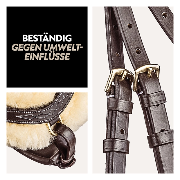 Swedish bridle "Oxford" with reins