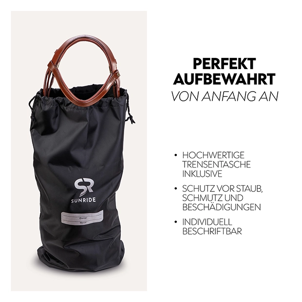 Englisch kombinierte Trense "Berlin" mit Zügel