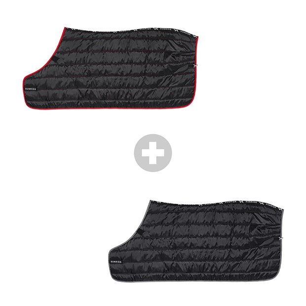 1 set of both black under rugs with 150 grams and 300 grams filling compatible with all sunride winter and rain rugs
